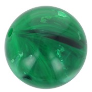 Perles en résine transparente 8 mm - Vert foncé marbré x10|raw }}