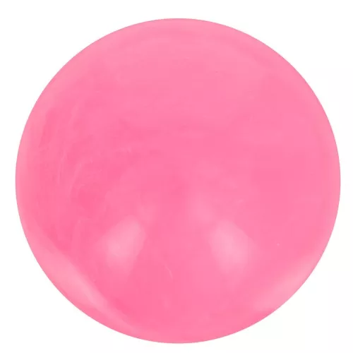 Perles en résine opaque 8 mm - Rose vif marbré x10