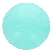 Perles en résine opaque 8 mm - Aquamarine marbré x10|raw }}
