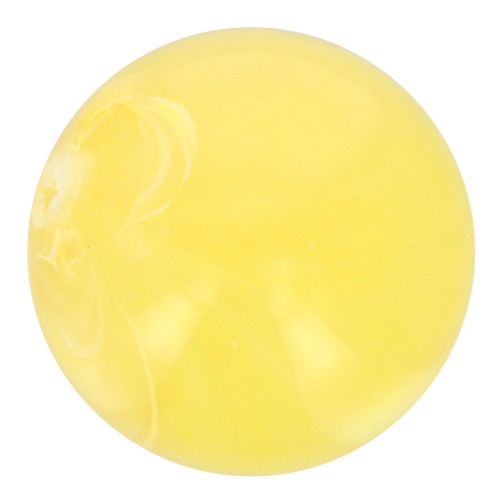 Perle en résine transparente 10 mm - Jaune clair marbré x8
