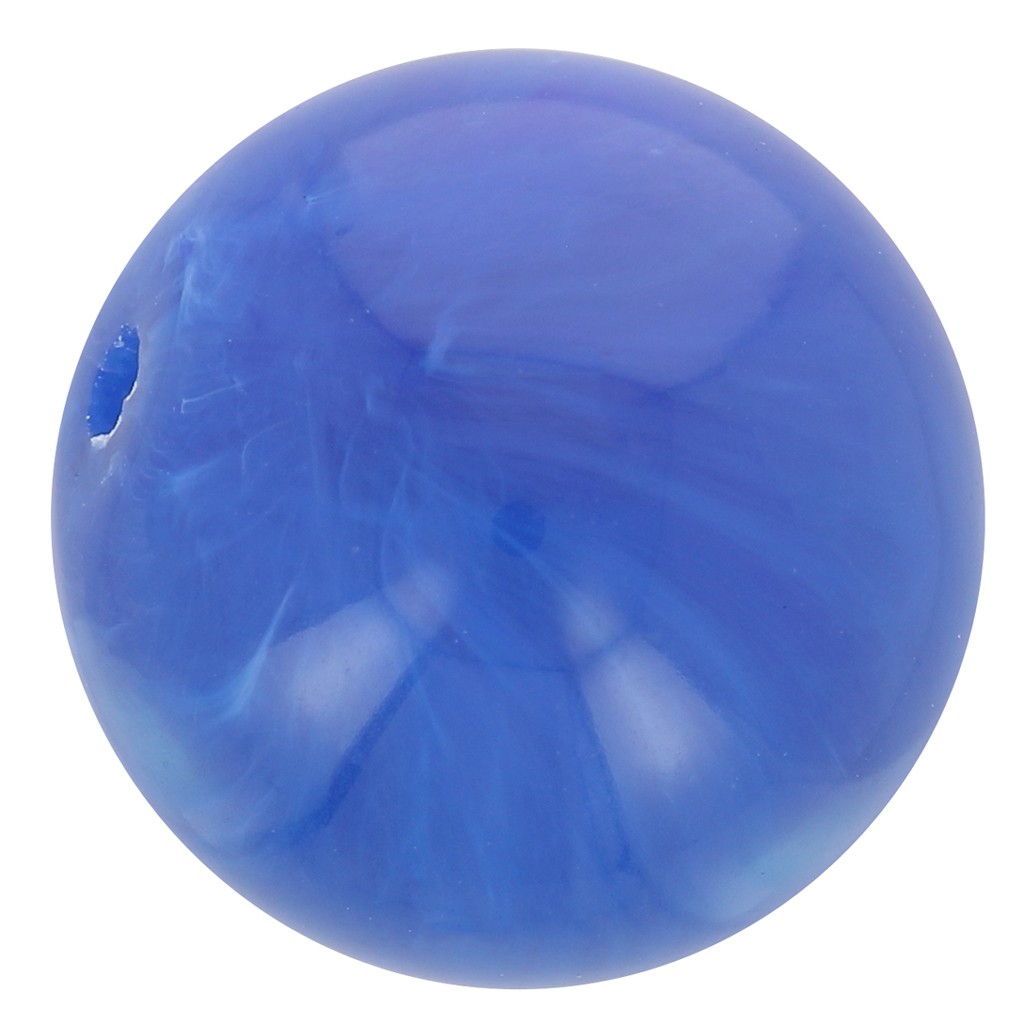 Perles Rondes Preciosa 4mm - Couleur Bleu Opaque, Lot De 50 Perles, Fabriqué En France