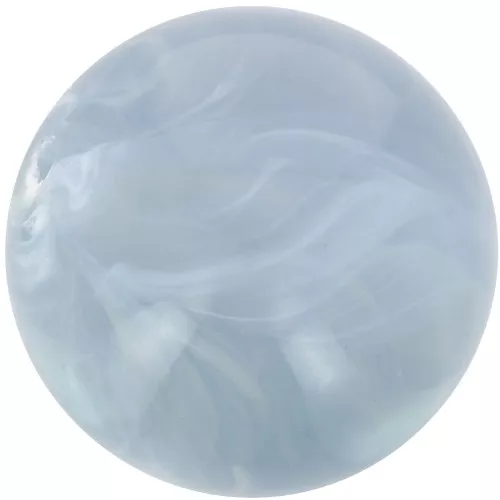 Perle en résine transparente 12 mm - Bleu gris marbré x6