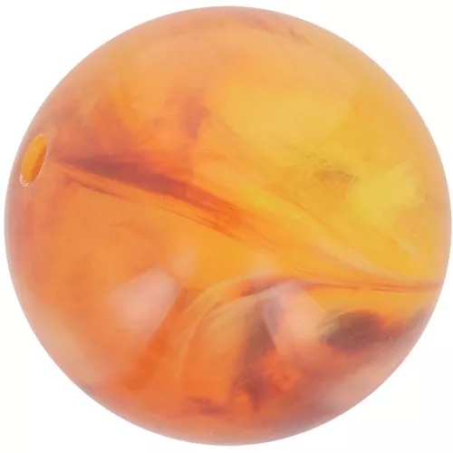 Perle en résine translucide 12 mm - Abricot marbré x6