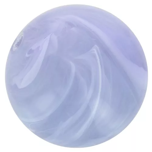 Perle en résine opaque 12 mm - Gris glacier marbré x6