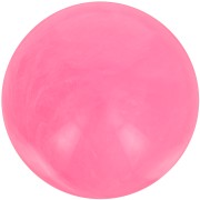Perle en résine opaque 12 mm - Rose vif marbré x6|raw }}