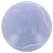 Cabochon rond 14 mm en résine opaque - Gris glacier marbré x1