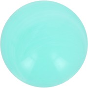 Cabochon rond en résine opaque 14 mm - Aquamarine marbré x1|raw }}