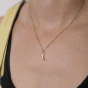 Breloque Santiag botte de cowboy 16x8 mm - Acier inoxydable 304L Doré x1