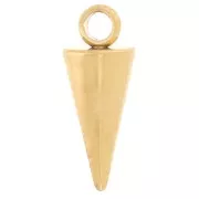 Breloque cône - pique 12.5x5 mm - Acier inoxydable 304L Doré x1