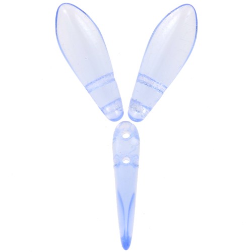 Dagues en verre 5x16 mm - Light Sapphire x50