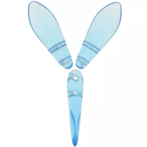 Dagues en verre 5x16 mm - Aquamarine x50