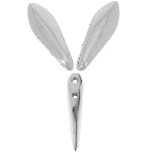 Dagues en verre 5x16 mm - Silver x50