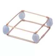 Tubes connecteurs à sertir pour fils 14 gauge Argenté anti-ternissement x50