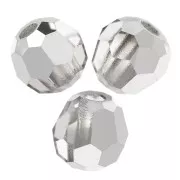 Perles rondes facettées Preciosa - Round Bead 3 mm - Crystal Labrador Half x20