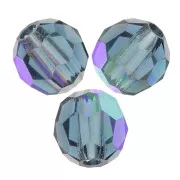Perles rondes facettées Preciosa - Round Bead 3 mm - Montana AB x20