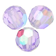 Perles rondes facettées Preciosa - Round Bead 3 mm - Violet AB x20|raw }}