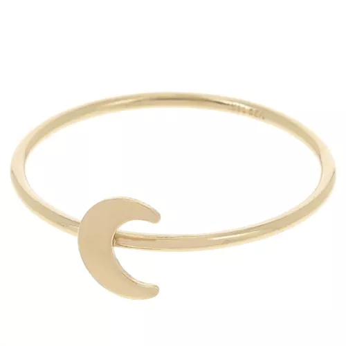 Bague lune - Taille 57 - Gold filled (or laminé) x1