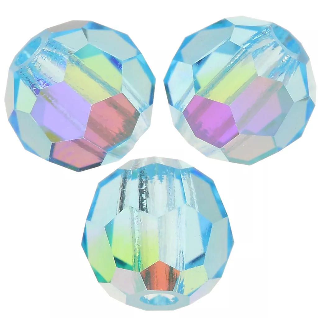 PATIKIL Perles Cristal Biconiques 4 Mm, 400 Pièces Perles Biconiques Verre Facettées Lâches Pour Fabrication Bijoux Bracelet Collier, Boucles D