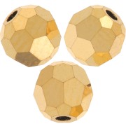 Perles rondes facettées Preciosa - Round Bead 4 mm - Crystal Aurum Full x20
