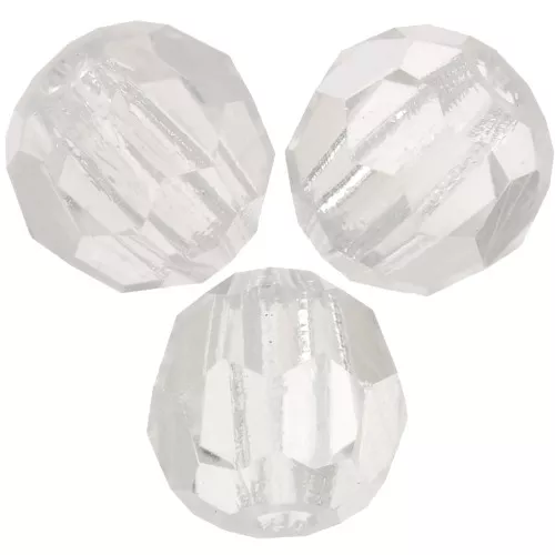 Perles rondes facettées Preciosa - Round Bead 4 mm - Crystal Argent Flare x20