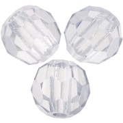 Perles rondes facettées Preciosa - Round Bead 4 mm - Crystal Lagoon x20