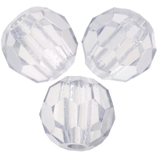Perles rondes facettées Preciosa - Round Bead 4 mm - Crystal Lagoon x20