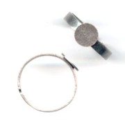 Bague plateau 7 mm argenté vieilli x1|raw }}