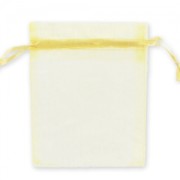 Sachets Organza 120x100 mm - Jaune x20|raw }}