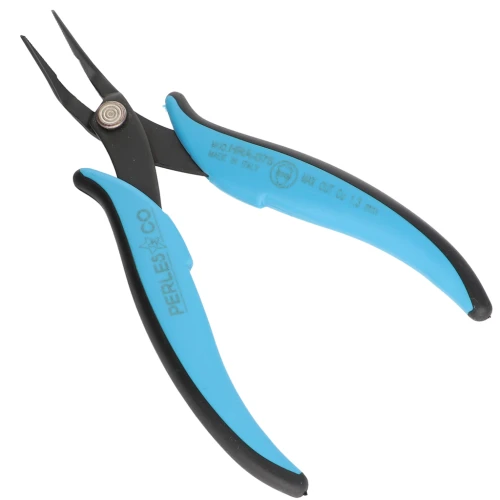 Pince à bec coudé dentelé à ressort 15 cm - manche ergonomique by Perles&Co x1