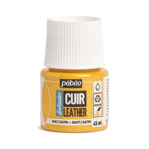 Peinture Setacolor Cuir Mat-Satiné - Jaune tournesol (n°03) x45ml
