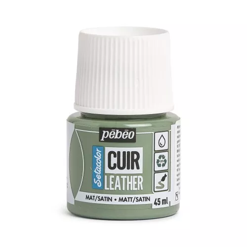Peinture Setacolor Cuir Mat-Satiné - Vert matcha (n°15) x45ml