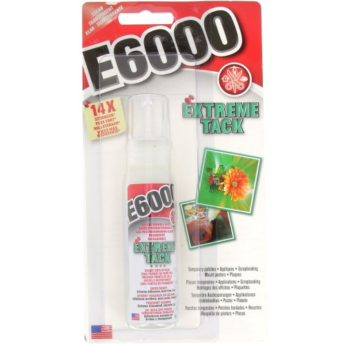 Colle E-6000 Extreme Tack - Colle repositionnable - Transparent x59ml