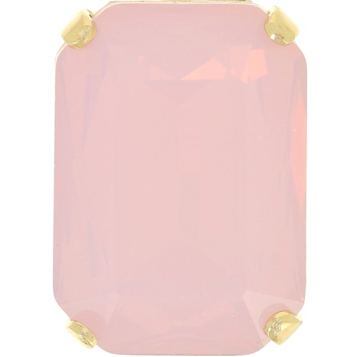 Cristal serti Aurora A4627 Octagon 14x10 mm - Doré - Rose Water Opal x1