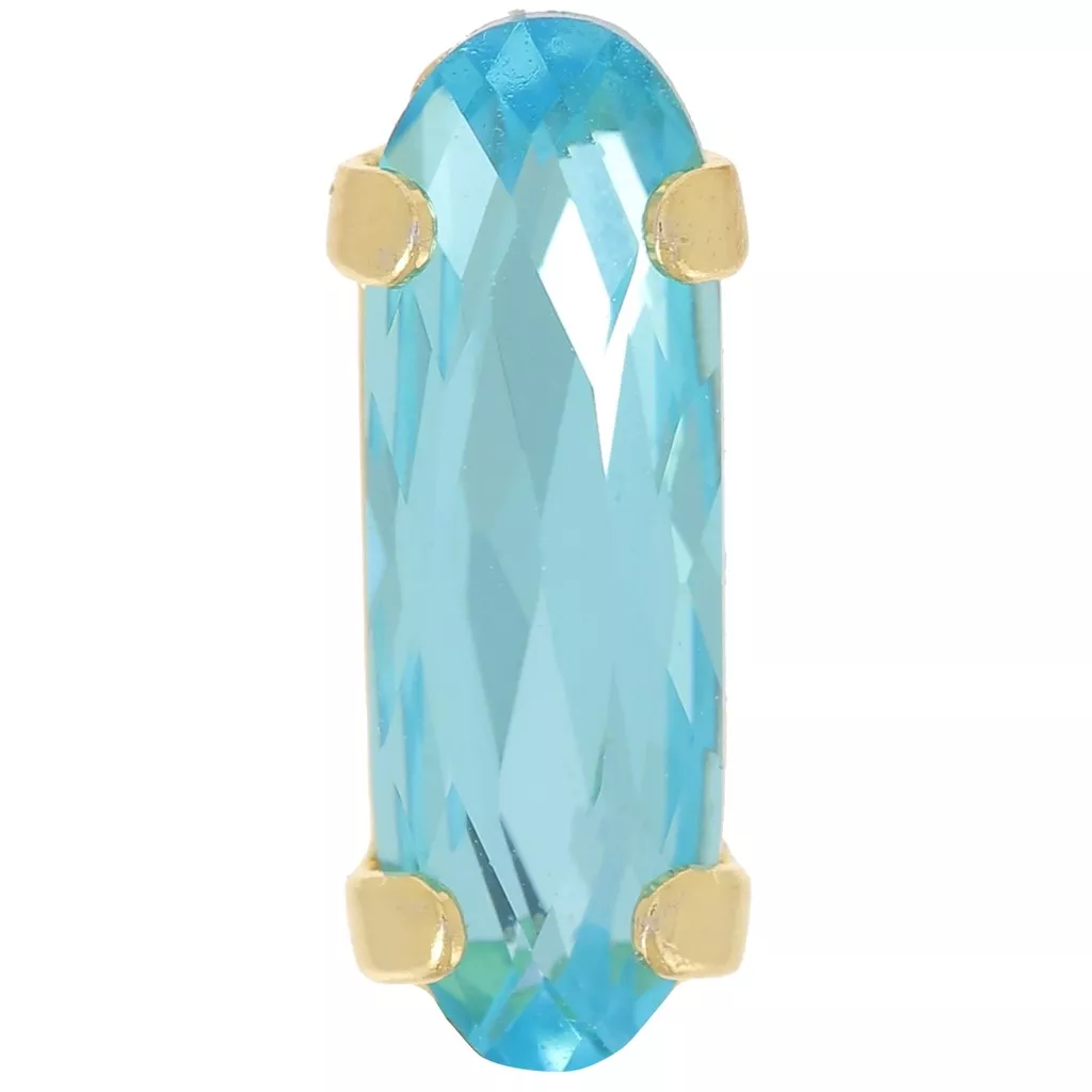 Cristal serti Aurora A4161 Long Classical Oval 15x5 mm - Doré ...