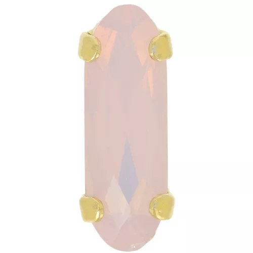 Cristal serti Aurora A4161 Long Classical Oval 15x5 mm - Doré - Rose Water Opal x1