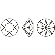 Cabochon rond Aurora A1088 6 mm - Light Rose x1