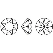 Cabochon rond Aurora A1088 6 mm - Light Topaz x1