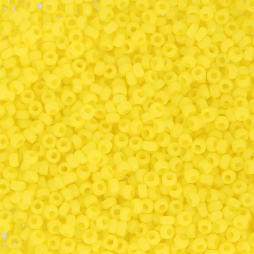 Rocaille Miyuki 15/0 404 - Opaque Yellow x8g