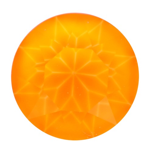 Cabochon rond Aurora A1088 6 mm - Crystal Electric Orange x1