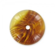 Demi-boule 18 mm imitation Ambre x1|raw }}