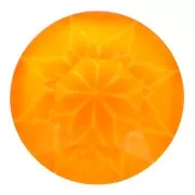 Cabochon rond Aurora A1088 8 mm - Crystal Electric Orange x1