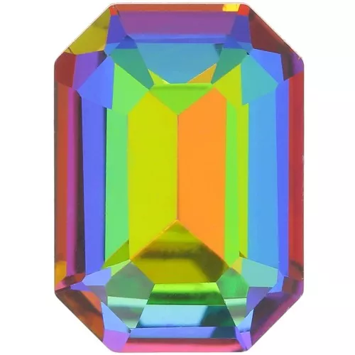 Cabochon step cut octagone Aurora A4610 14x10 mm - Crystal Vitrail Medium x1