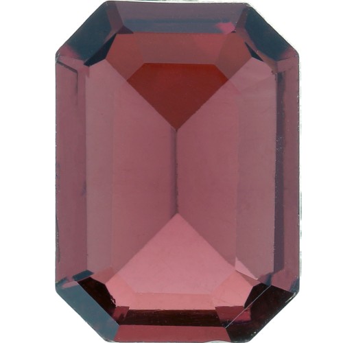 Cabochon step cut octagone Aurora A4610 14x10 mm - Burgundy x1