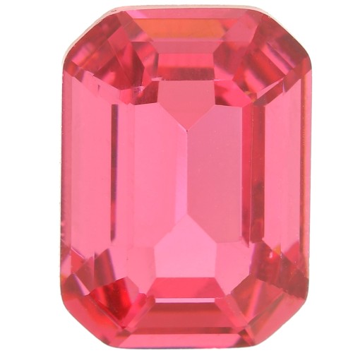 Cabochon step cut octagone Aurora A4610 14x10 mm - Rose x1