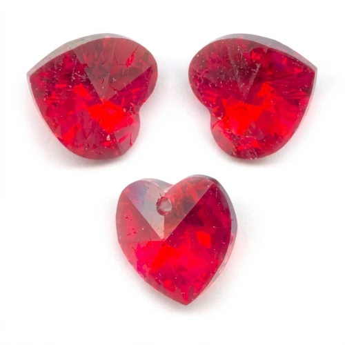 Coeurs PureCrystal 6228 10,3x10 mm Light Siam AB x6