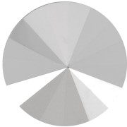 Cabochon Aurora A1122 Rivoli 14 mm - Crystal Comet Argent Light x1