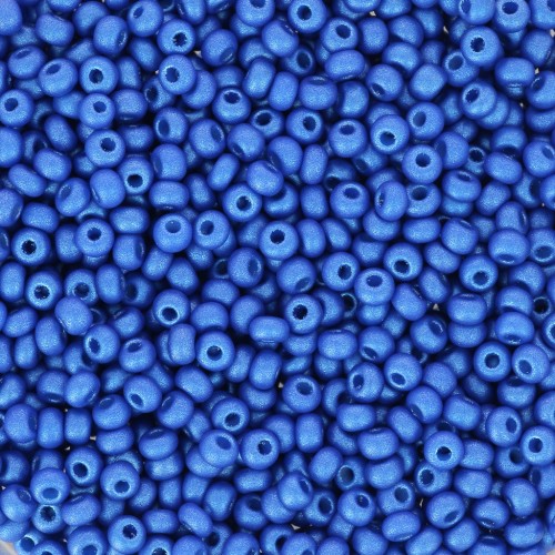 Perles rocailles Preciosa  11/0 2 mm - Permalux Blue x20g