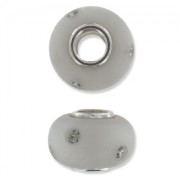 Perle strass Polaris à gros trou 14 mm Black Diamond x1