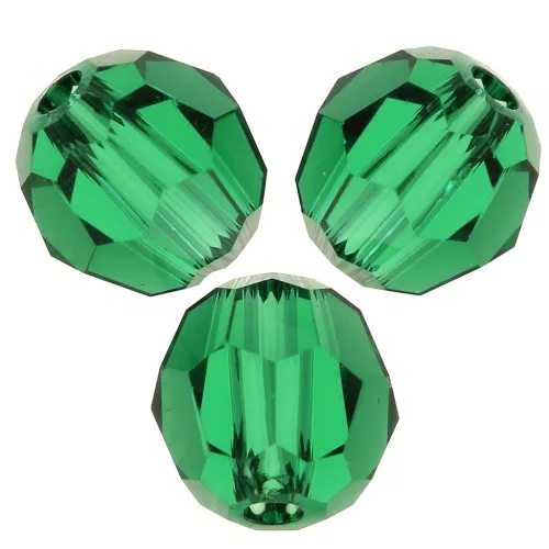 Perles rondes PureCrystal 5000 4 mm - - Majestic Green x20