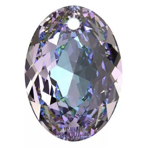 Pendentif PureCrystal 6438 Elliptic Cut Pendant 9 mm - Crystal Vitrail Light x1